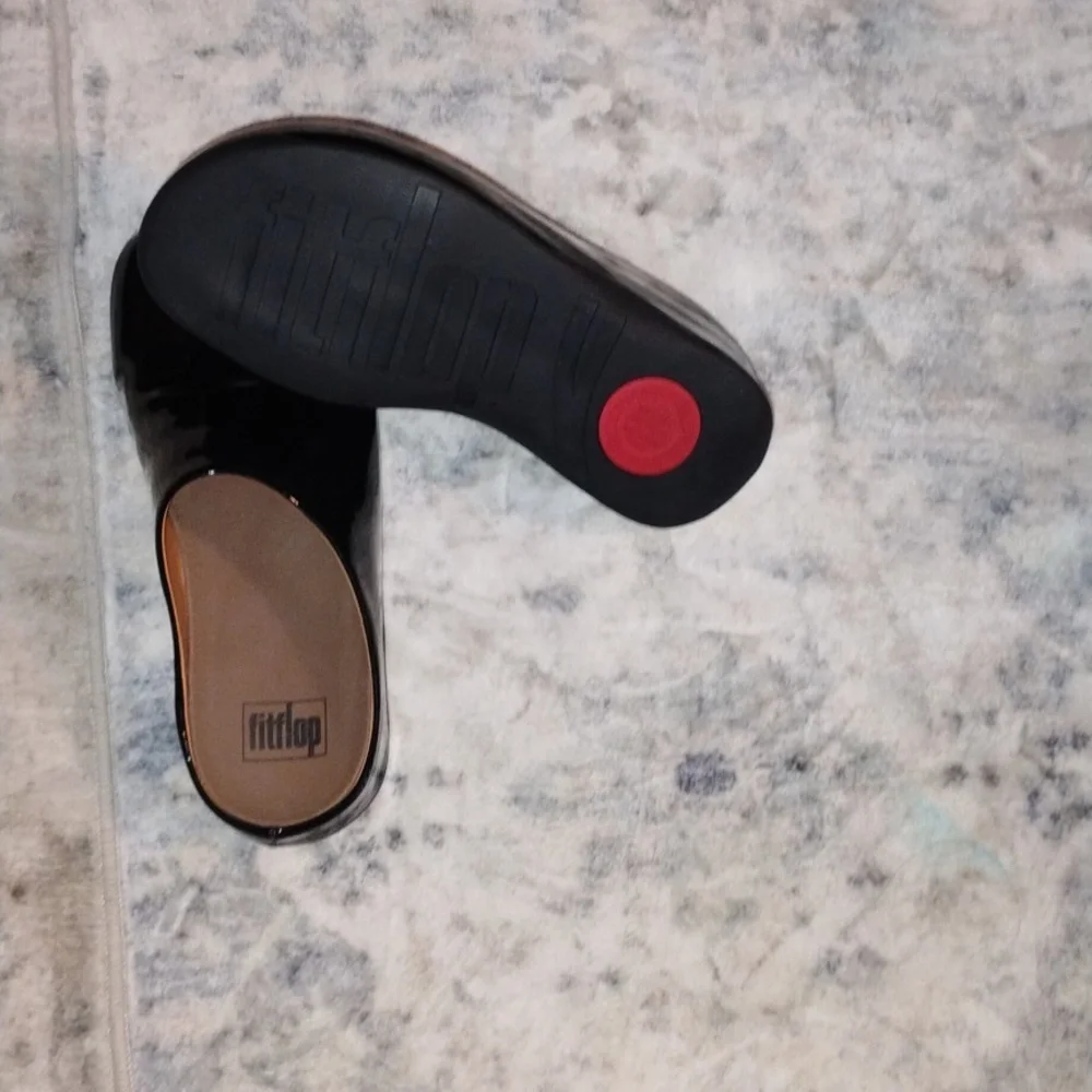 Shiny Black Kids Shoes